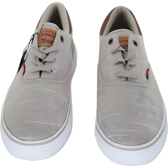 Levi's Ethan Chambray Khaki Tan Low-Top Sneakers Men's US 13M - Picture 5 of 6